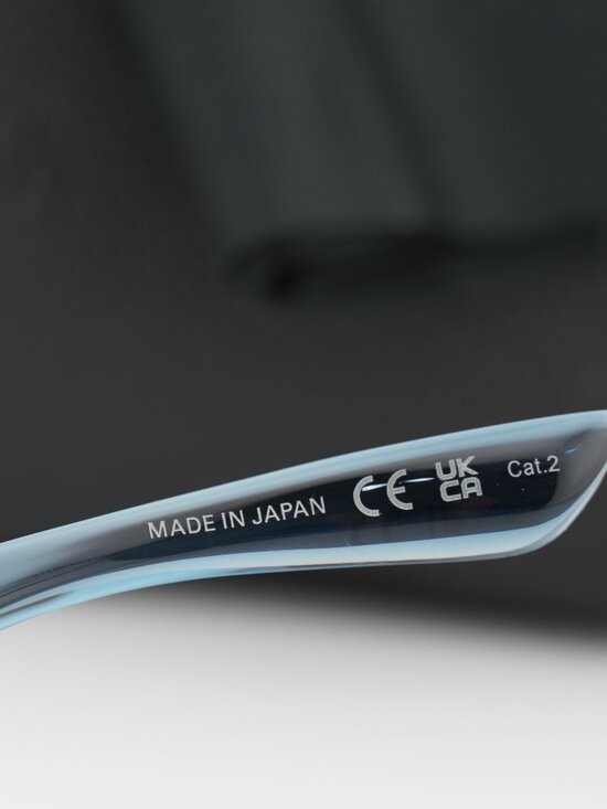 Balenciaga BB0041S 014 Shield Unisex Wrap-Around Sunglasses - Blue main image 8